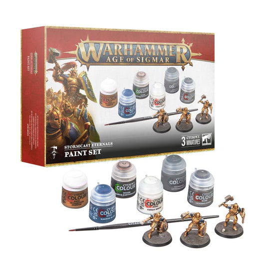 Warhammer Age of Sigmar Stormcast Eternals Paints Set - Best Seller
