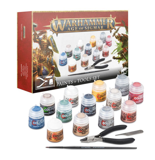 Warhammer Age of Sigmar Paints + Tools Set - Best Seller
