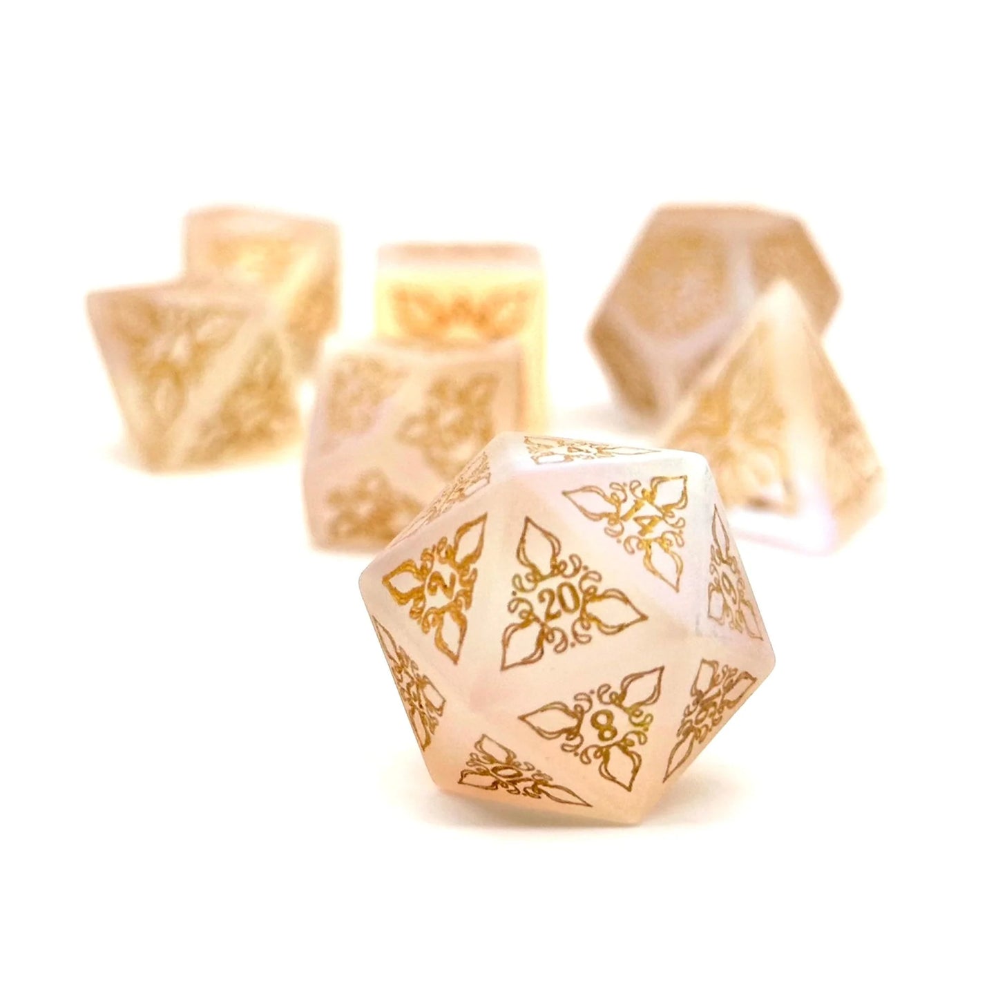 Feyweave - Frosted K9 with Gold Font